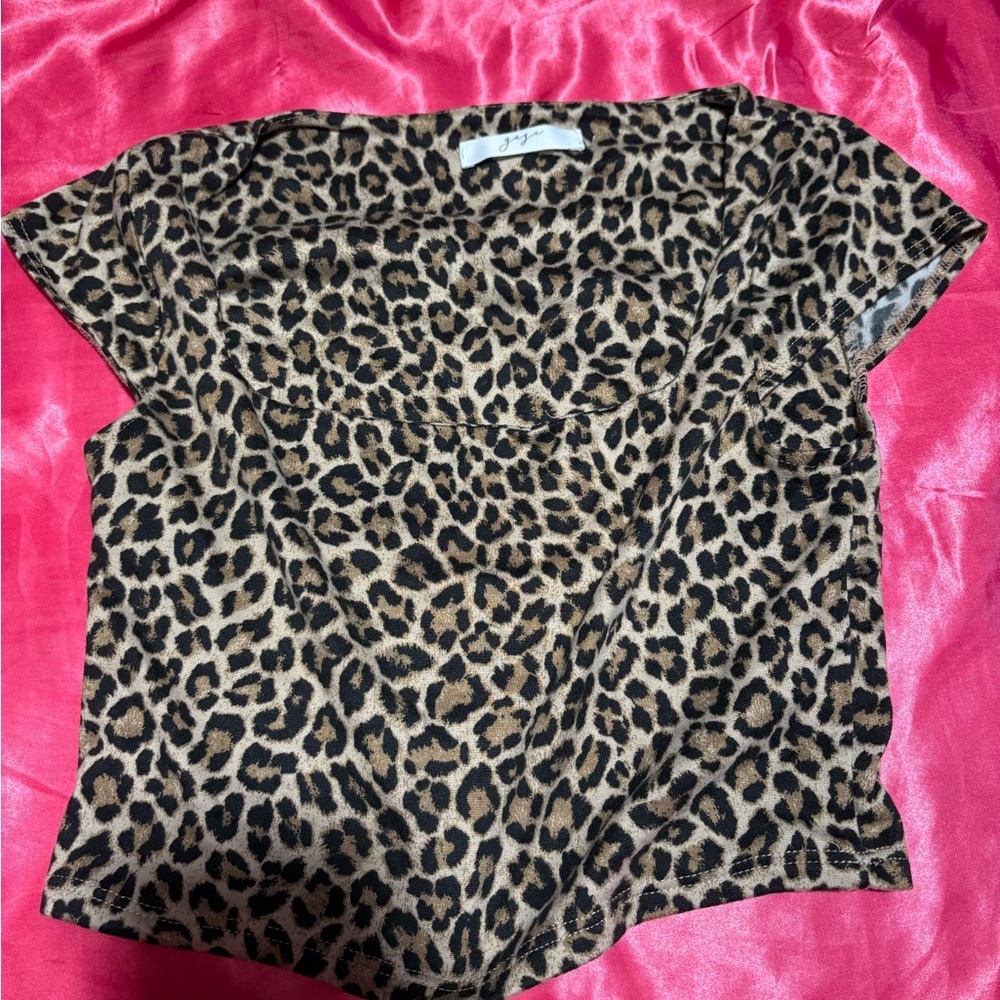 Leopard Print Crop Top